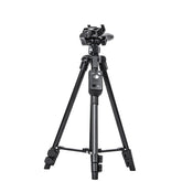 YUNTENG 6208 Aluminum Tripod Mount with Bluetooth Remote Control &  3-Way Head & Phone Clamp